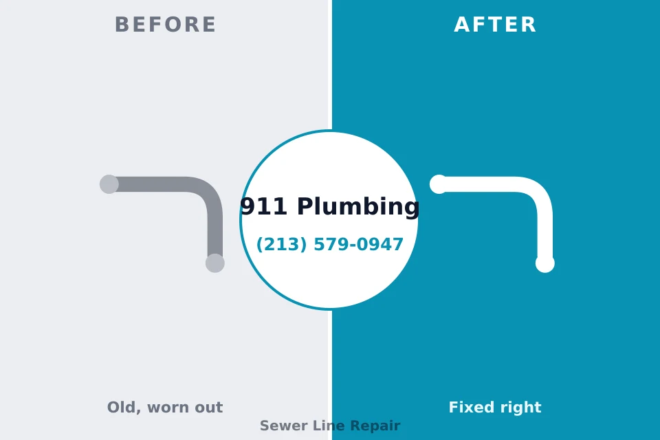 Before and after: plumbing repair Clara City, MN